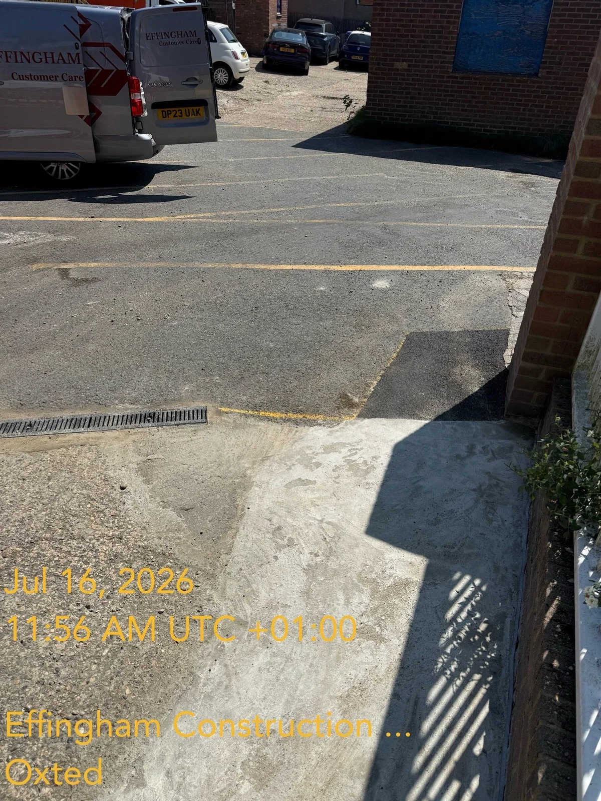 Completed surface reinstatement at an Oxted access route